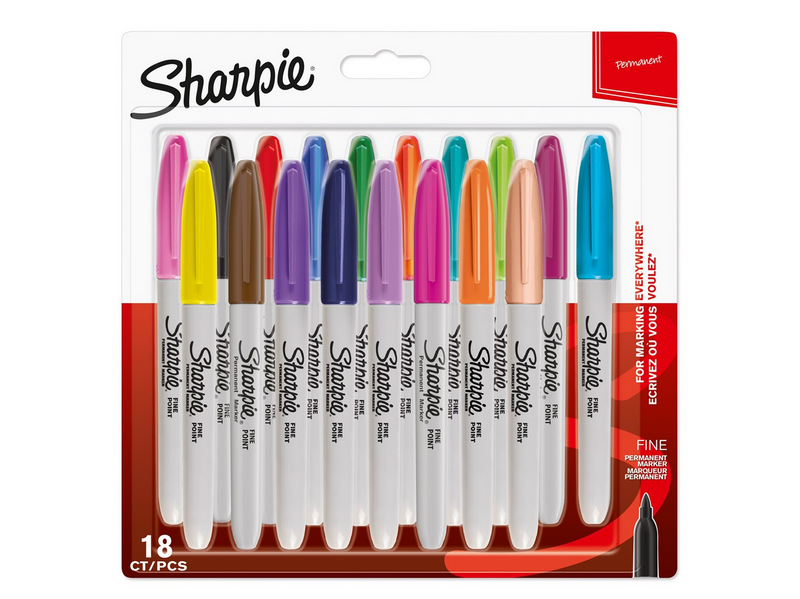 Sharpie Permanent Marker | Marker Stifte mit feiner Spitze | gemischte Farben |