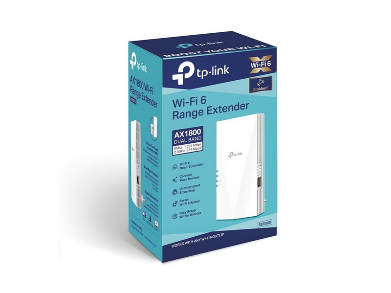 TP-Link RE600X AX1800 Wi-Fi 6 Range Extender