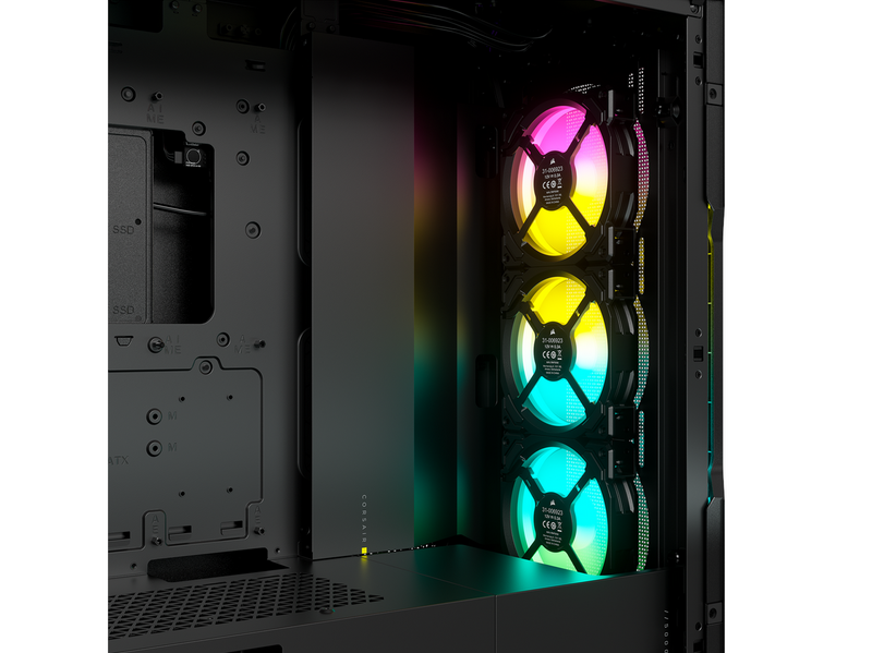 Corsair iCUE 5000T RGB - Black - Gehäuse - Miditower - Schwarz
