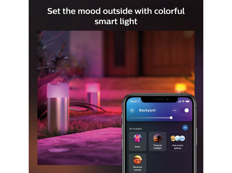 Philips Hue Outdoor Calla Pedestal - Inox - Extension