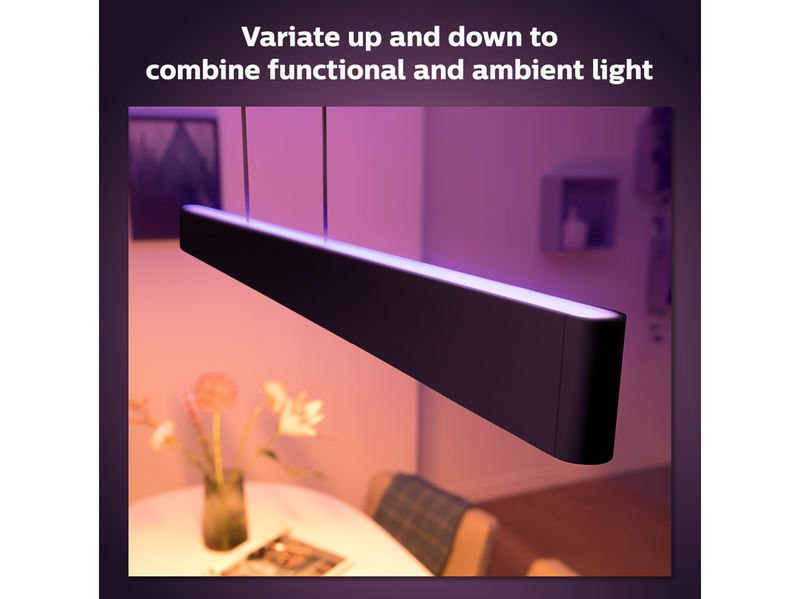 Philips Hue Ensis Pendelleuchte (Bluetooth, Schwarz)
