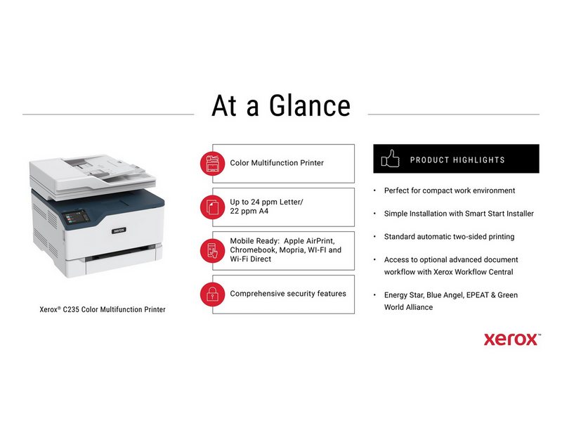 Xerox C235 Colour Laser All in One (C235V/DNI) Multifunktion - Farbe - Laser