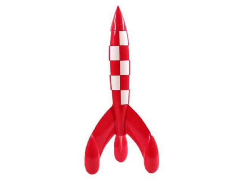 Moulinsart - Tintin Moon Rocket 17 cm - Figur