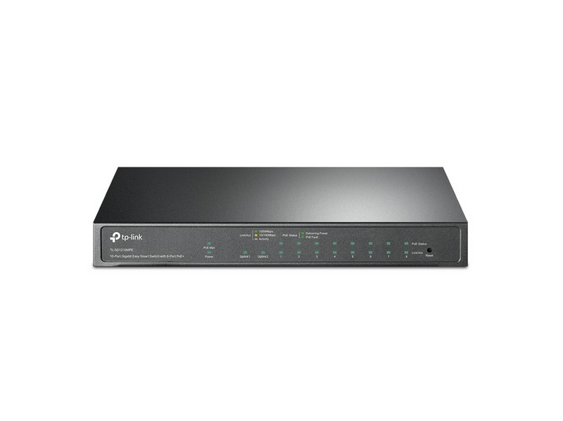 TP-Link TL-SG1210MPE 10-Port Gigabit Easy Smart Switch with 8-Port PoE+ (123W)