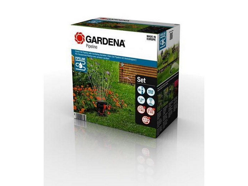 Gardena Starter Set Pipeline with Oscillating Sprinkler