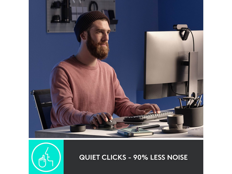 Logitech MX Master 3S Performance Wireless Mouse - Pale Grey - Ergonomische