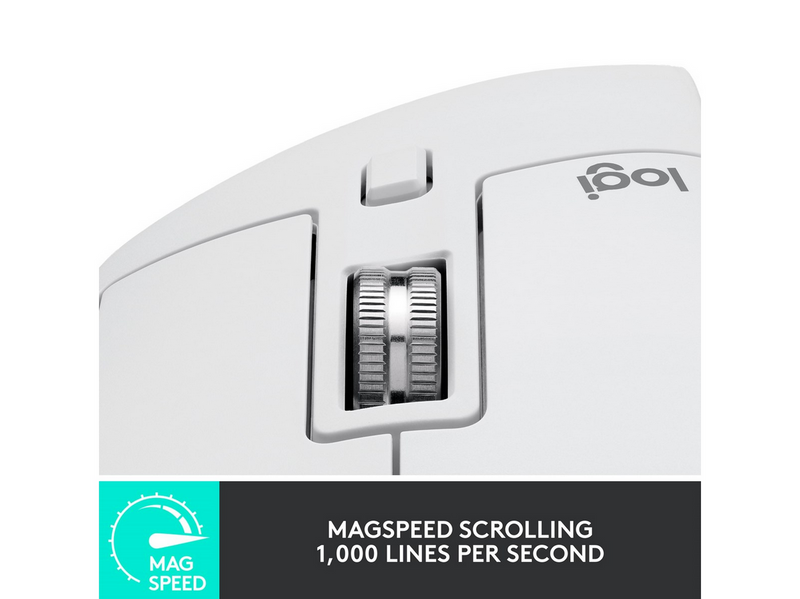 Logitech MX Master 3S Performance Wireless Mouse - Pale Grey - Ergonomische