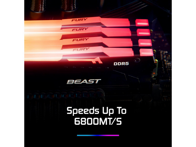 Kingston FURY Beast RGB DDR5-5600 - 16GB - CL40 - Dual Channel (2 pcs) - Intel