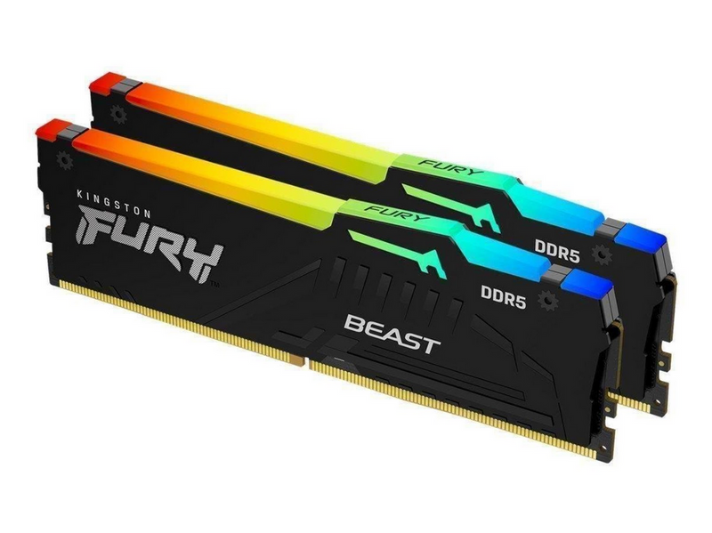 Kingston FURY Beast RGB DDR5-5600 - 16GB - CL40 - Dual Channel (2 pcs) - Intel