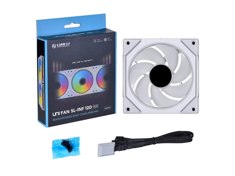 Lian Li UNI FAN SL-INF 120 White - Gehäuselüfter - 120mm - Weiß mit