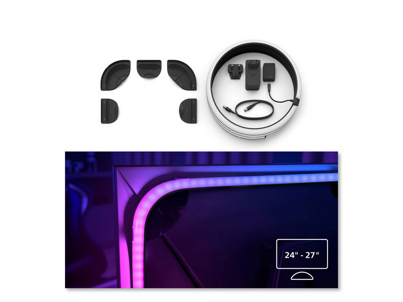 Philips Hue Play Gradient PC Lightstrip 24-27" + Hue Bridge