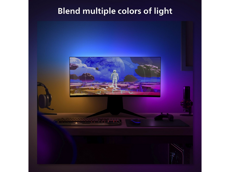 Philips Hue Play Gradient PC Lightstrip 24-27" + Hue Bridge