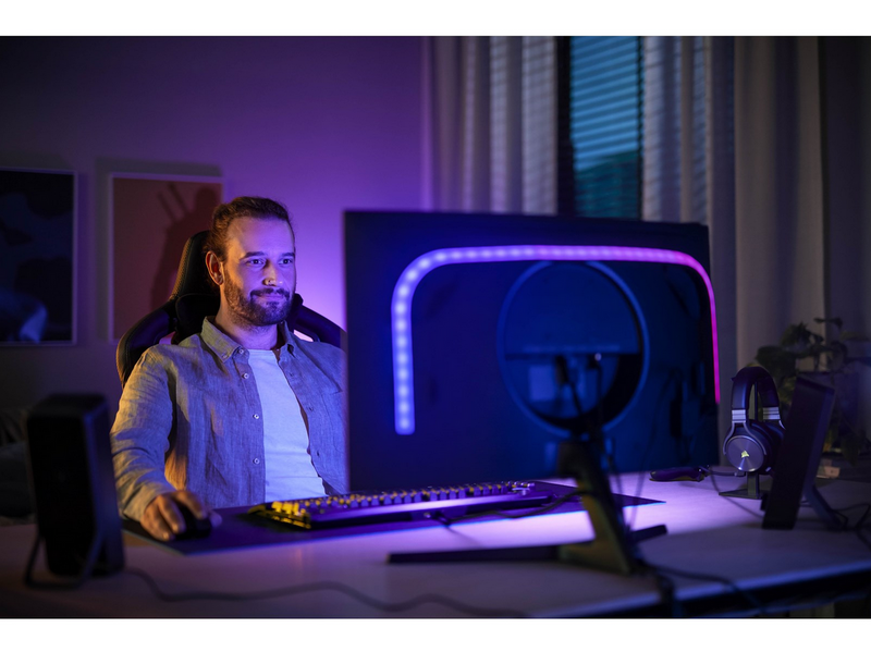 Philips Hue Play Gradient PC Lightstrip 24-27" + Hue Bridge