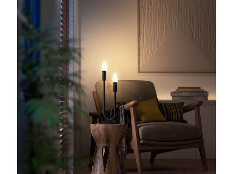 Philips Hue White Ambiance Filament E14 Candle 1-Pack