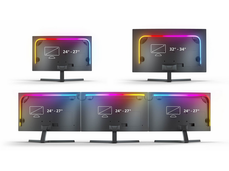 Philips Hue Play Gradient PC Lightstrip 24-27" + Hue Bridge