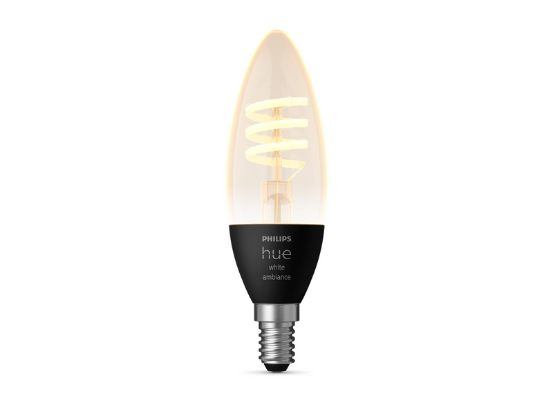 Philips Hue White Ambiance Filament E14 Candle 1-Pack