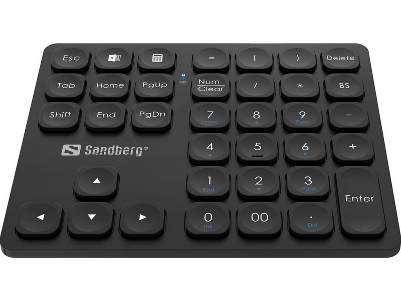 Sandberg Wireless Numeric Keypad Pro - Numpad - Schwarz
