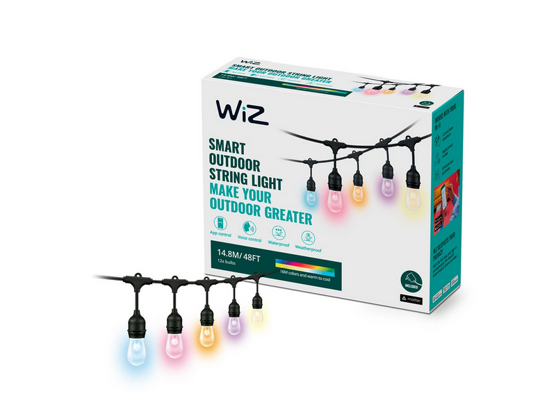 WiZ Lichterkette - LED x 12 - RGB - Schwarz
