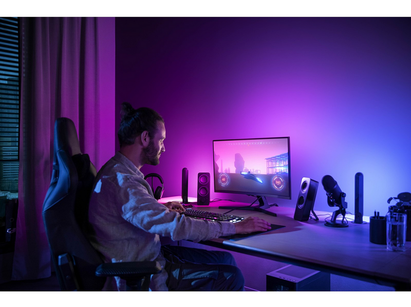Philips Hue Play Gradient PC Lightstrip 24-27" + Hue Bridge