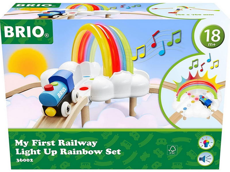 Brio My First Railway Light Up Rainbow Set