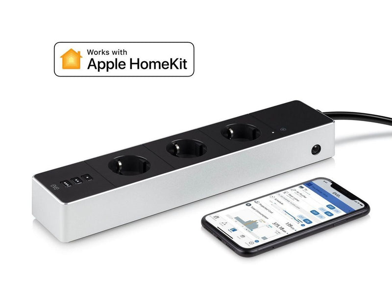 Eve Energy Strip - Connected Triple Outlet for Apple HomeKit