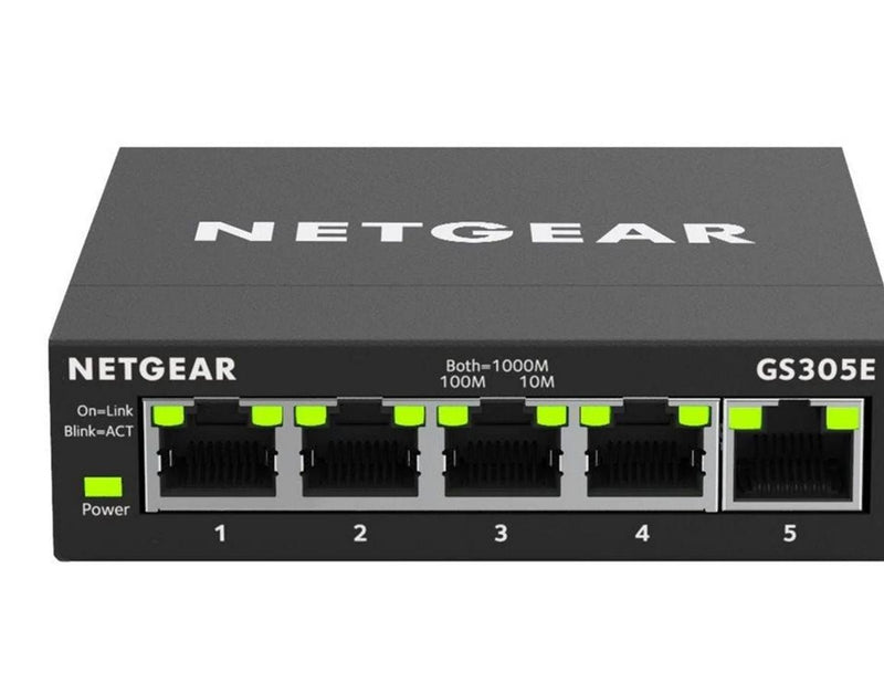 Netgear GS305E 5-Port Gigabit Ethernet SOHO Plus Switch