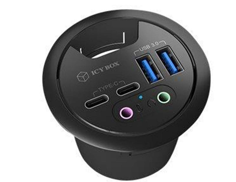 RaidSonic ICY BOX IB-HUB1403B USB-Hubs - 4 - Schwarz