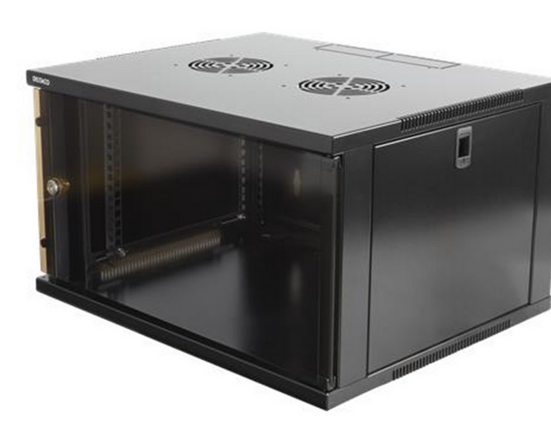 Deltaco 19-5406B - 6U Wall-Mount Rack Cabinet