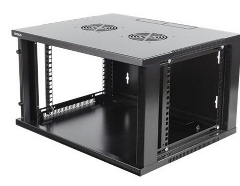 Deltaco 19-5406B - 6U Wall-Mount Rack Cabinet