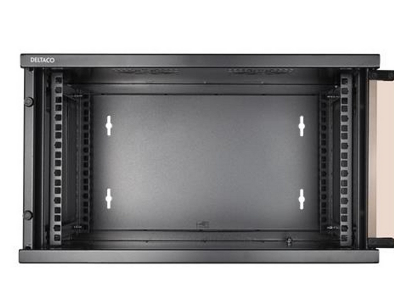 Deltaco 19-5406B - 6U Wall-Mount Rack Cabinet