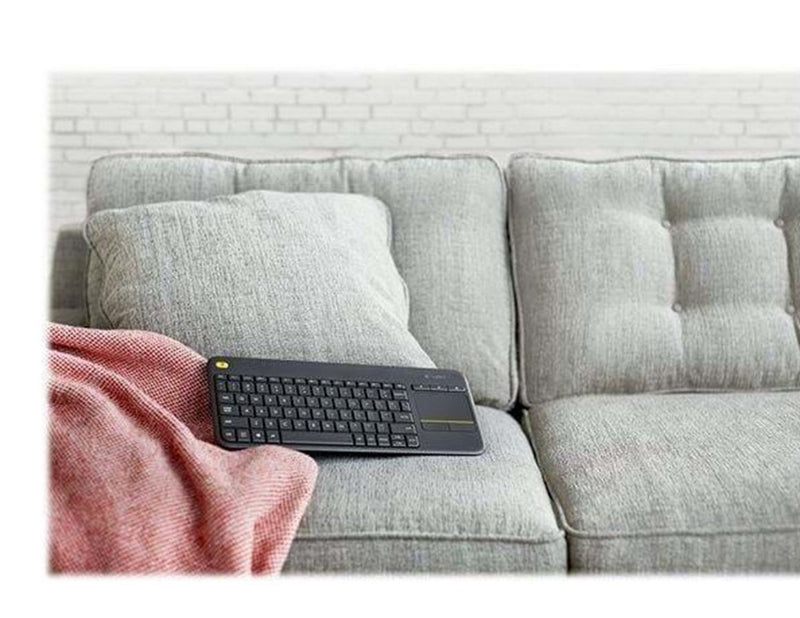 Logitech K400 Plus Ergonomic Wireless Touch - Tastaturen - Englisch (US) -