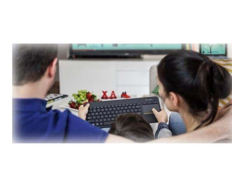 Logitech K400 Plus Ergonomic Wireless Touch - Tastaturen - Englisch (US) -