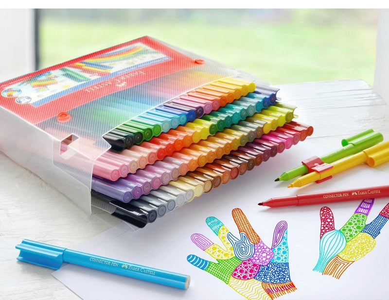 Faber-Castell Koffer Connector Filzstifte 80-teilig