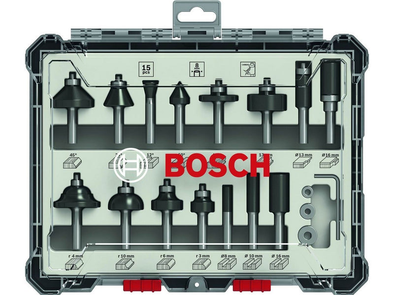 Bosch Bosc Router Set 2607017472 15 tlg. | 2607017