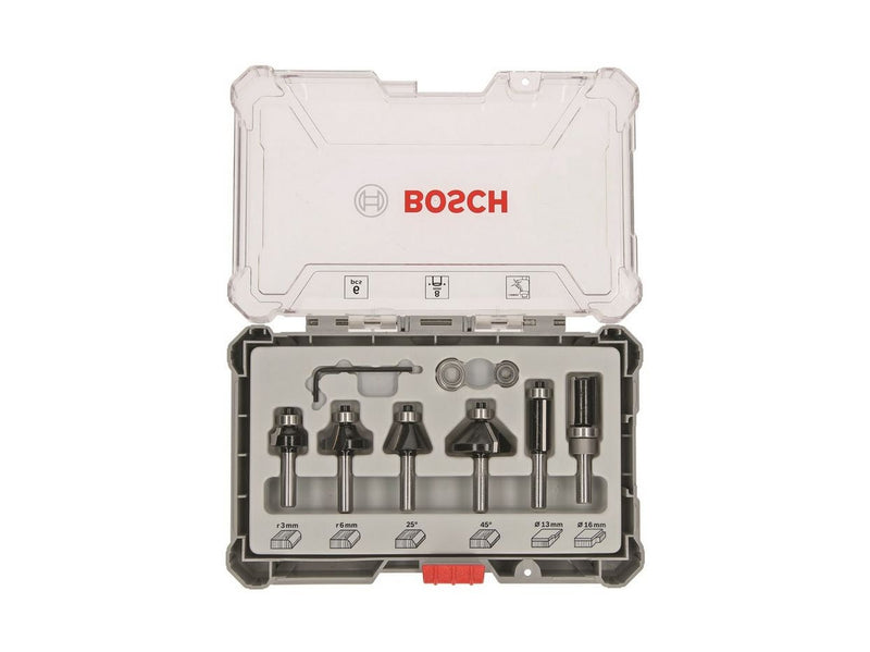 Bosch Bosc Fräsersatz 6 pcs Trim&Edging 8mm | 2607017469