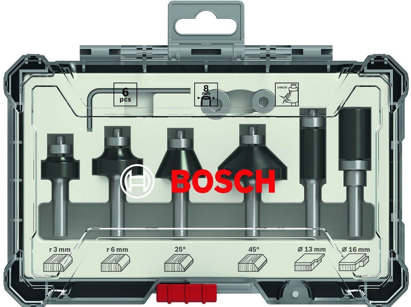 Bosch Bosc Fräsersatz 6 pcs Trim&Edging 8mm | 2607017469