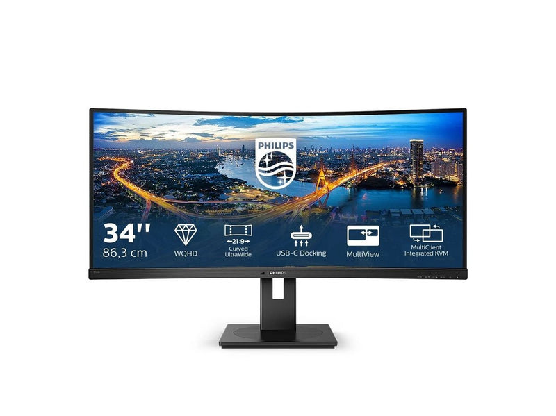 34" Philips B Line 346B1C - 3440x1440 (UWQHD) - 100Hz - VA - 90W USB-C - KVM