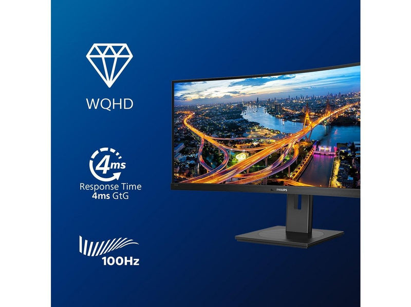 34" Philips B Line 346B1C - 3440x1440 (UWQHD) - 100Hz - VA - 90W USB-C - KVM