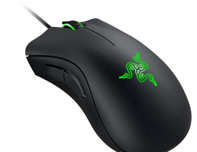 Razer DeathAdder Essential - Black - Gaming Maus (Schwarz mit grünem Licht)