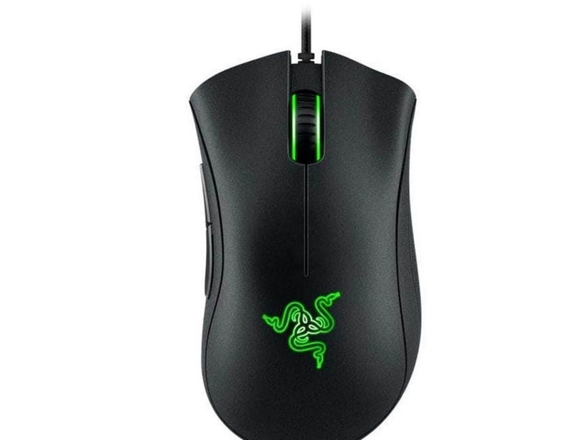 Razer DeathAdder Essential - Black - Gaming Maus (Schwarz mit grünem Licht)