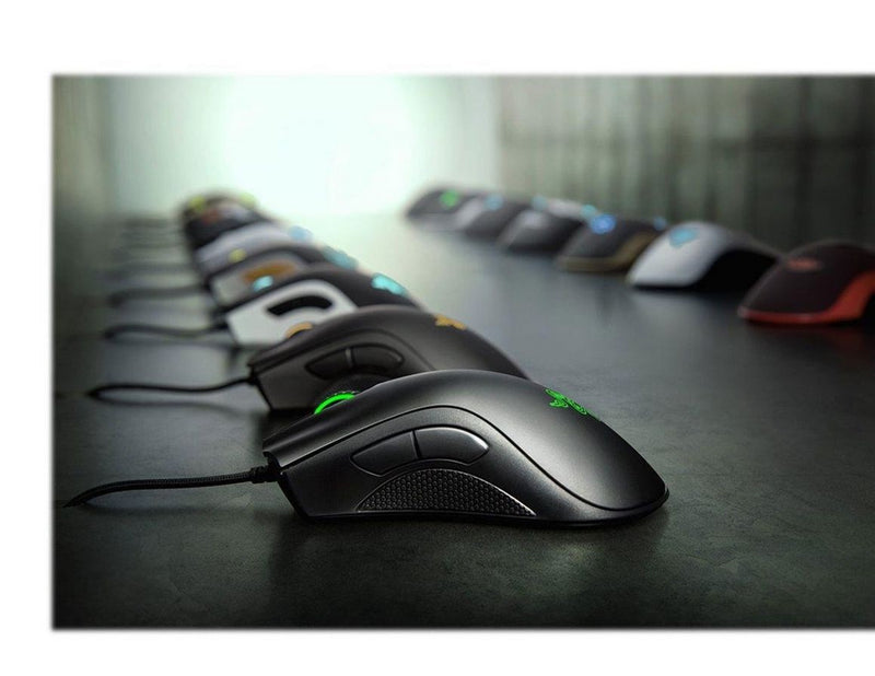 Razer DeathAdder Essential - Black - Gaming Maus (Schwarz mit grünem Licht)