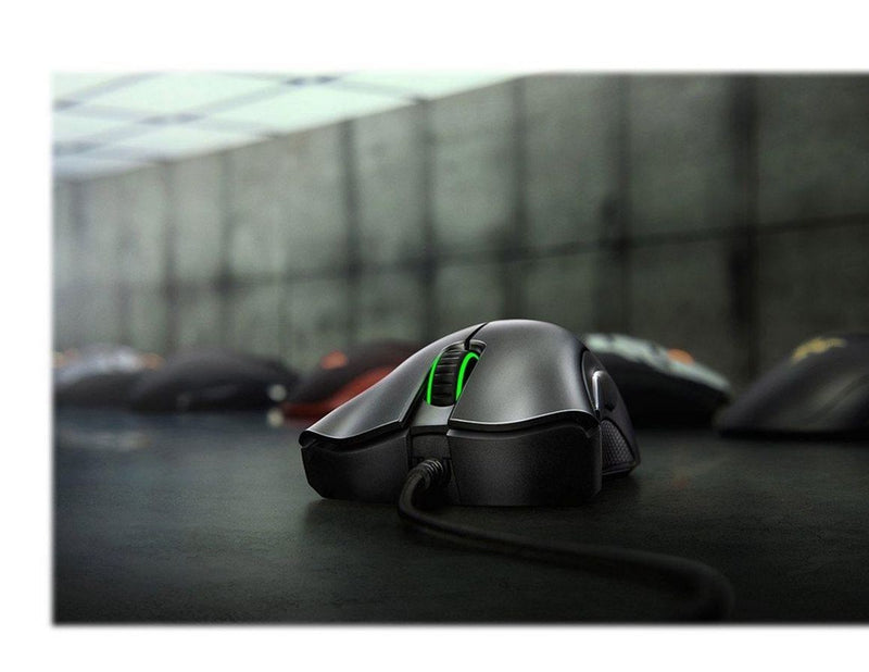 Razer DeathAdder Essential - Black - Gaming Maus (Schwarz mit grünem Licht)