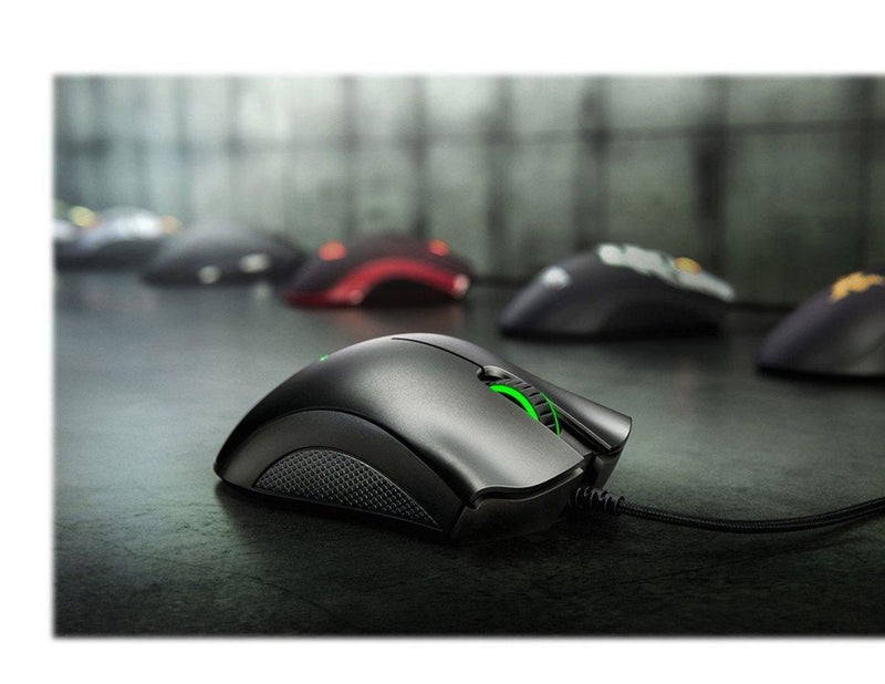 Razer DeathAdder Essential - Black - Gaming Maus (Schwarz mit grünem Licht)