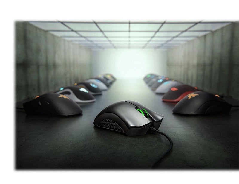 Razer DeathAdder Essential - Black - Gaming Maus (Schwarz mit grünem Licht)