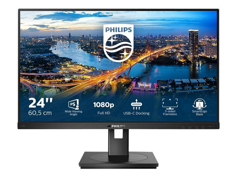 24" Philips 243B1/00 - 1920x1080 (FHD) - 75Hz - IPS - 90W USB-C