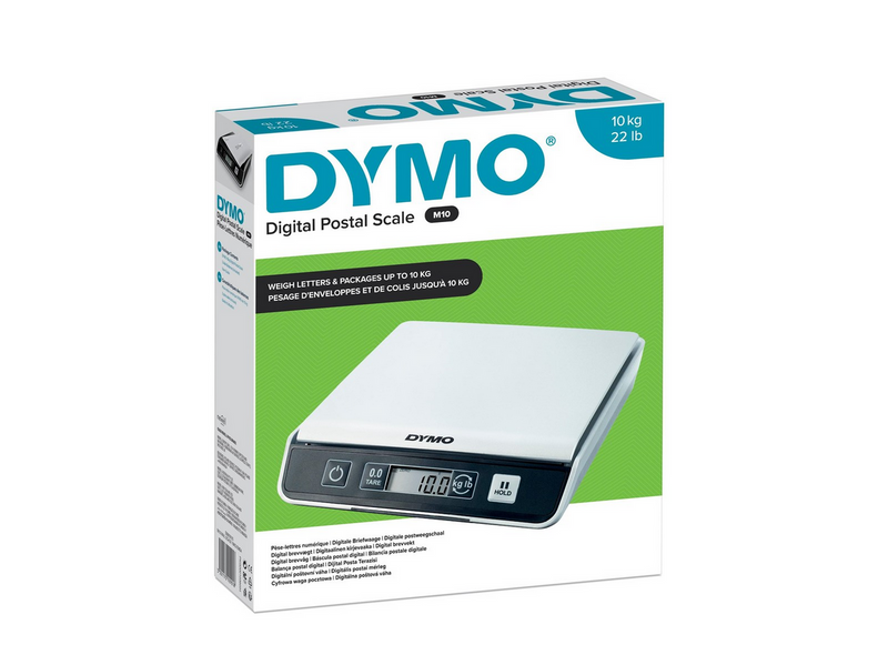 DYMO M10 Paketwaage | bis zu 10 kg | USB Briefwaage mit LCD-Bildschirm | 20 cm