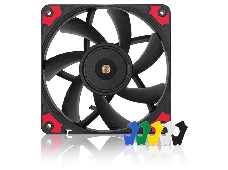 Noctua NF-A12x15 PWM Chromax.black.swap - Gehäuselüfter - 120mm - Schwarz - 24