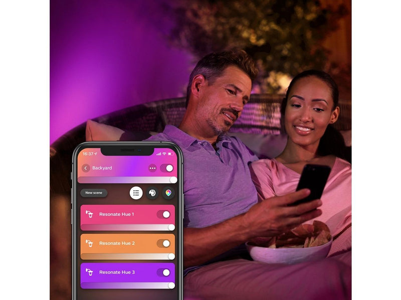 Philips Hue Resonate Outdoor Wandleuchte - Schwarz