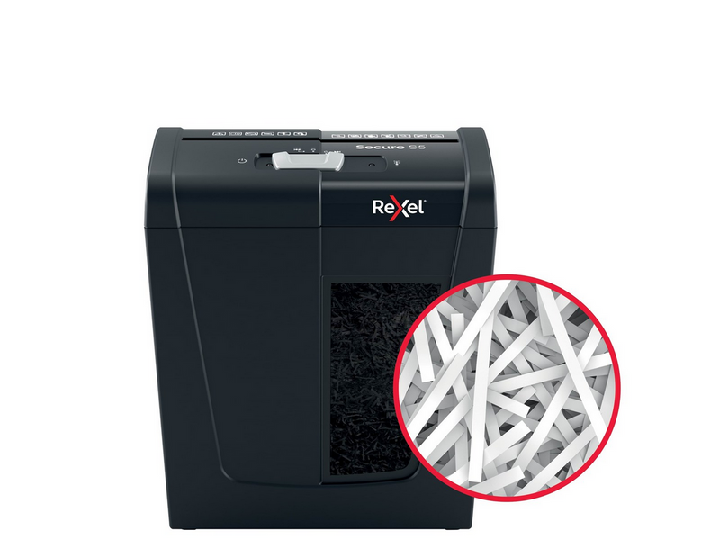 Rexel Secure S5 Aktenvernichter, Streifenschnitt, P2, 5 Blatt