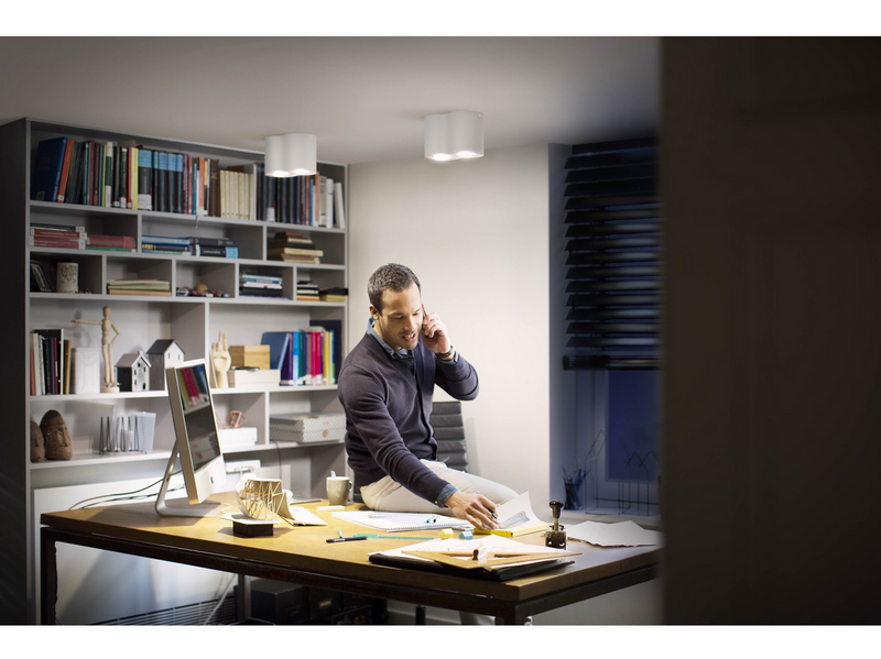 Philips Hue Pillar Double Spotlight - White - With Dimmer Switch